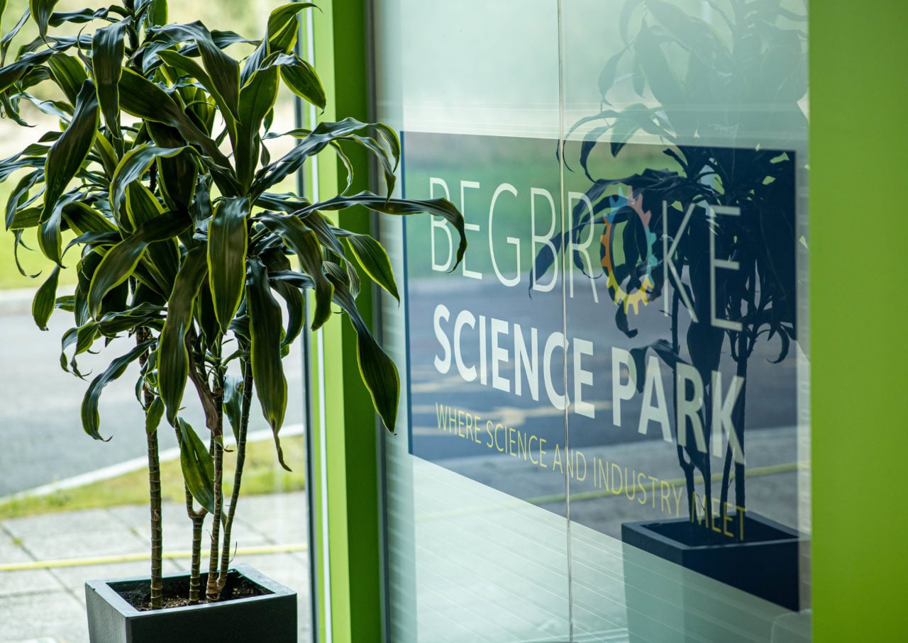 Bsp Logo Graphic In Cie Reception Area