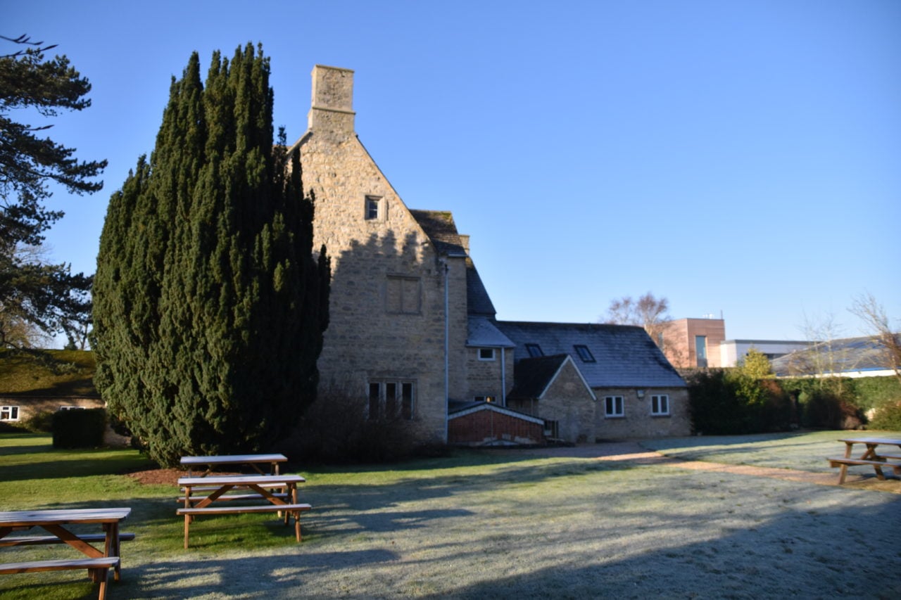 Farmhouse And Walled Garden Wintry (1)