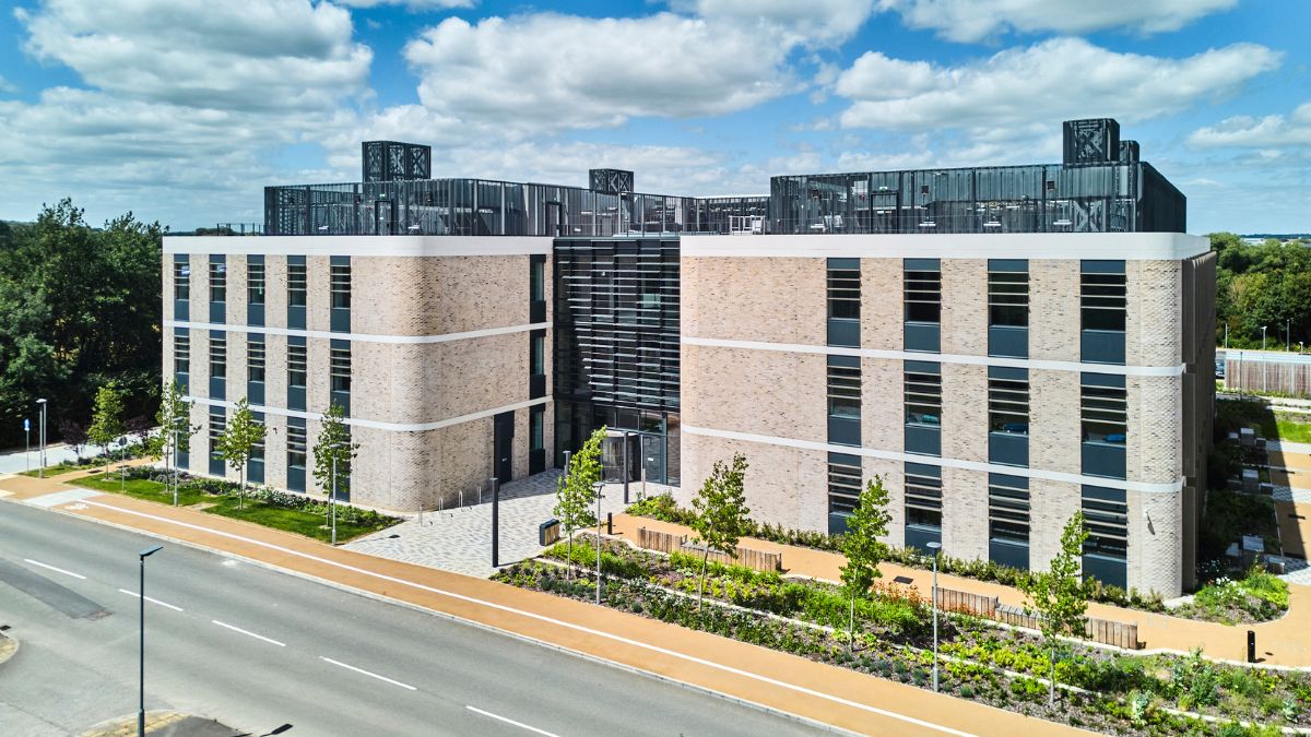 Aerial photo of Building One